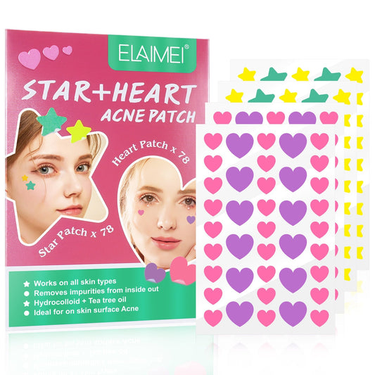 KTX-843283 Multi-Shape Acne Patches for Effective Spot Treatment – Suitable for All Skin Types