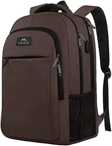 KTX-276819 Unisex Waterproof Notebook Backpack with USB Charging Port for Business Travel