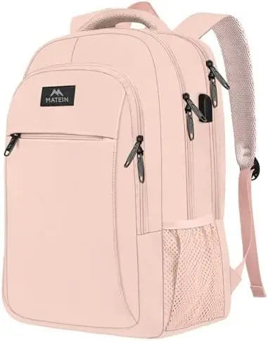 KTX-276819 Unisex Waterproof Notebook Backpack with USB Charging Port for Business Travel