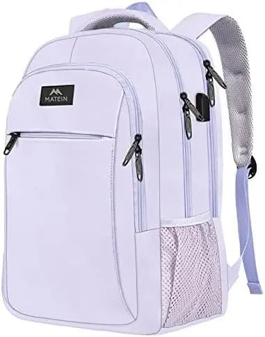 KTX-276819 Unisex Waterproof Notebook Backpack with USB Charging Port for Business Travel