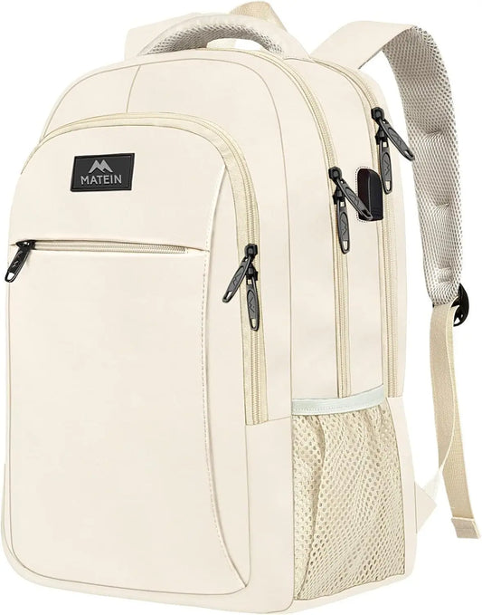 KTX-276819 Unisex Waterproof Notebook Backpack with USB Charging Port for Business Travel