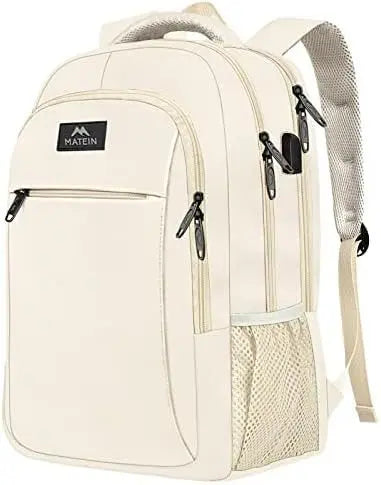 KTX-276819 Unisex Waterproof Notebook Backpack with USB Charging Port for Business Travel
