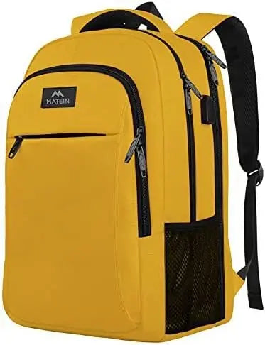 KTX-276819 Unisex Waterproof Notebook Backpack with USB Charging Port for Business Travel