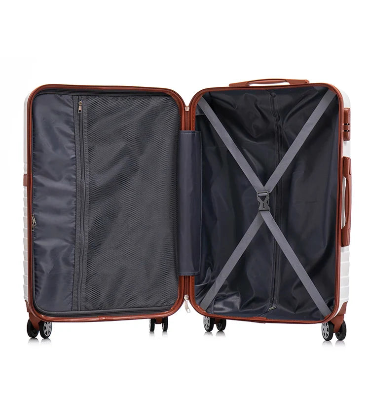 KTX-603667 Lightweight ABS 3-Piece Carry-On Luggage Set for Business Travel