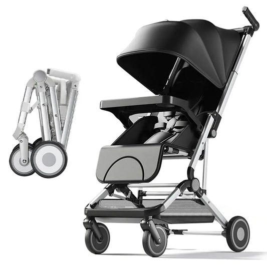 KTX-517523 Lightweight Foldable Baby Stroller with Dinner Plate Feature for Convenient Travel