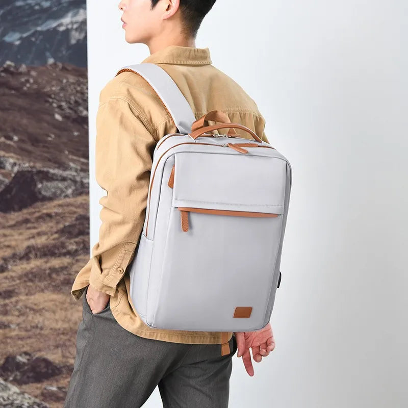 KTX-471123 Waterproof Laptop Backpack with USB Charging Port for Office and Travel