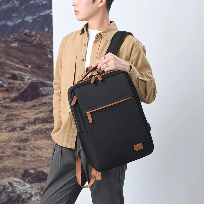 KTX-471123 Waterproof Laptop Backpack with USB Charging Port for Office and Travel