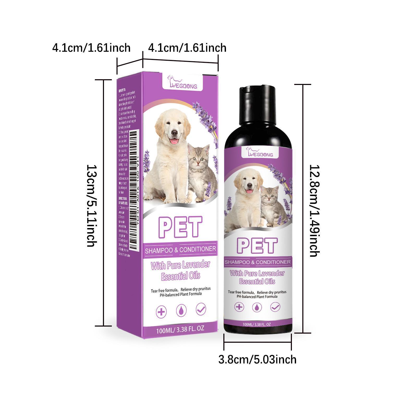 JMT-019978 Yegebang Pet Shampoo for Itchy Skin Relief and Smooth, Untangled Fur