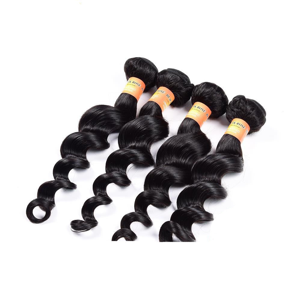 KTX-338259 Medium Length Curly Human Hair Curtain for All Skin Tones and Face Types