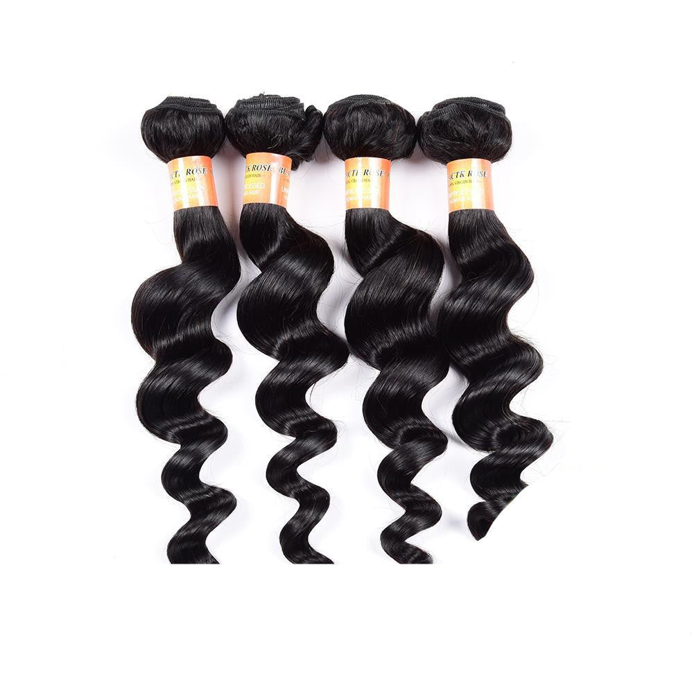 KTX-338259 Medium Length Curly Human Hair Curtain for All Skin Tones and Face Types