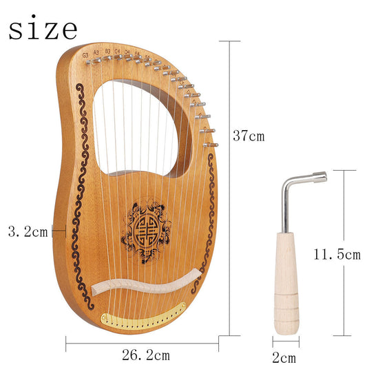 KTX-716499 Portable Small Harp - Easy-to-Learn Musical Instrument for All Ages