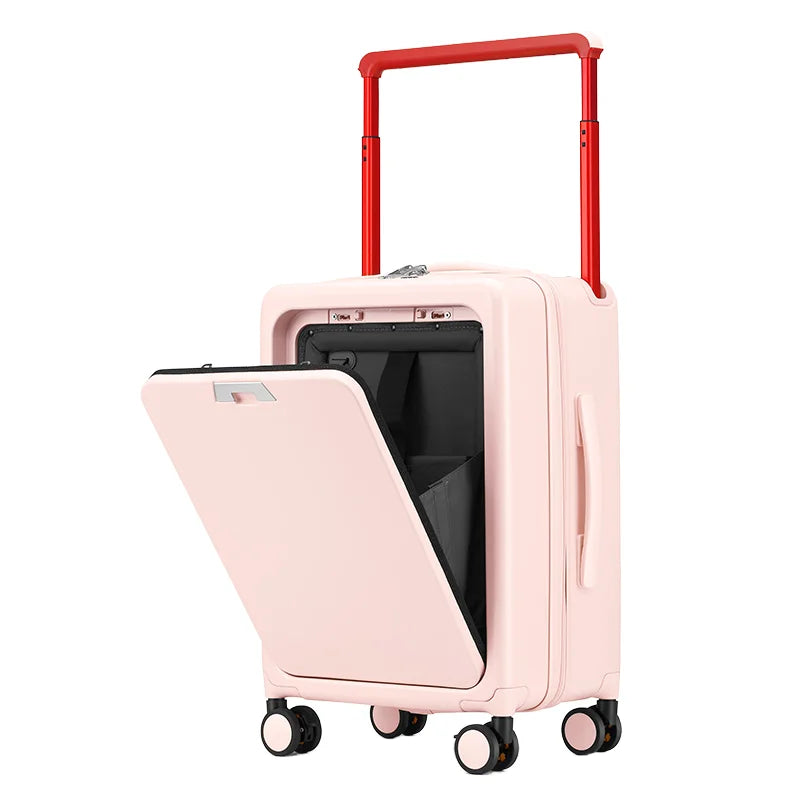 KTX-700819 Compact 18-Inch Suitcase with Laptop Compartment and Wheels for Travel
