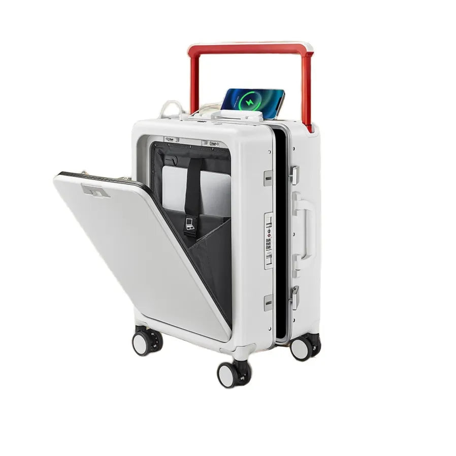 KTX-700819 Compact 18-Inch Suitcase with Laptop Compartment and Wheels for Travel