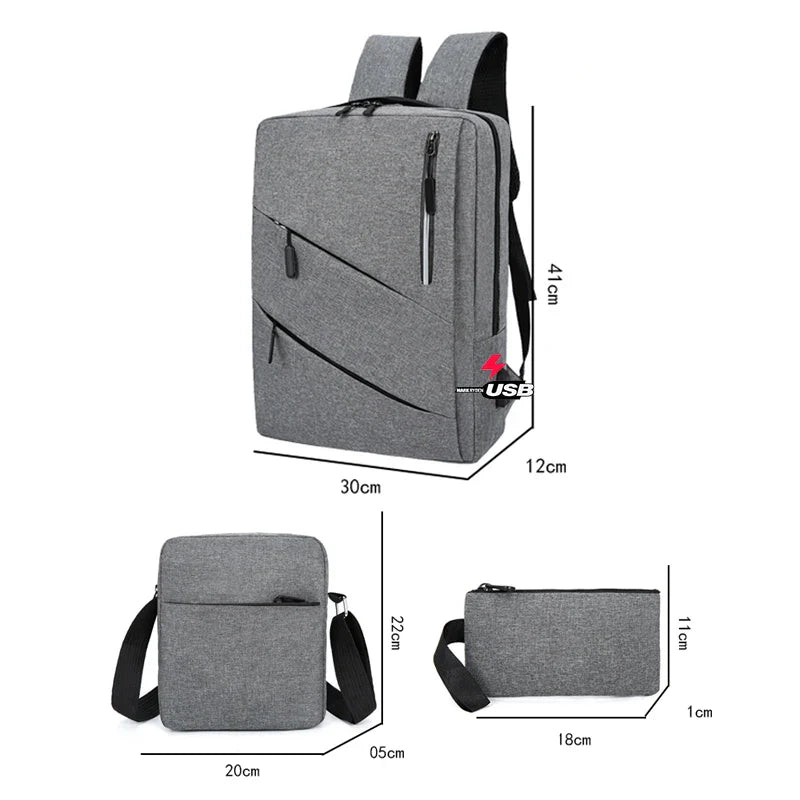 KTX-724371 15.6 Inch Laptop Backpack and Bag Set for Business and Everyday Use