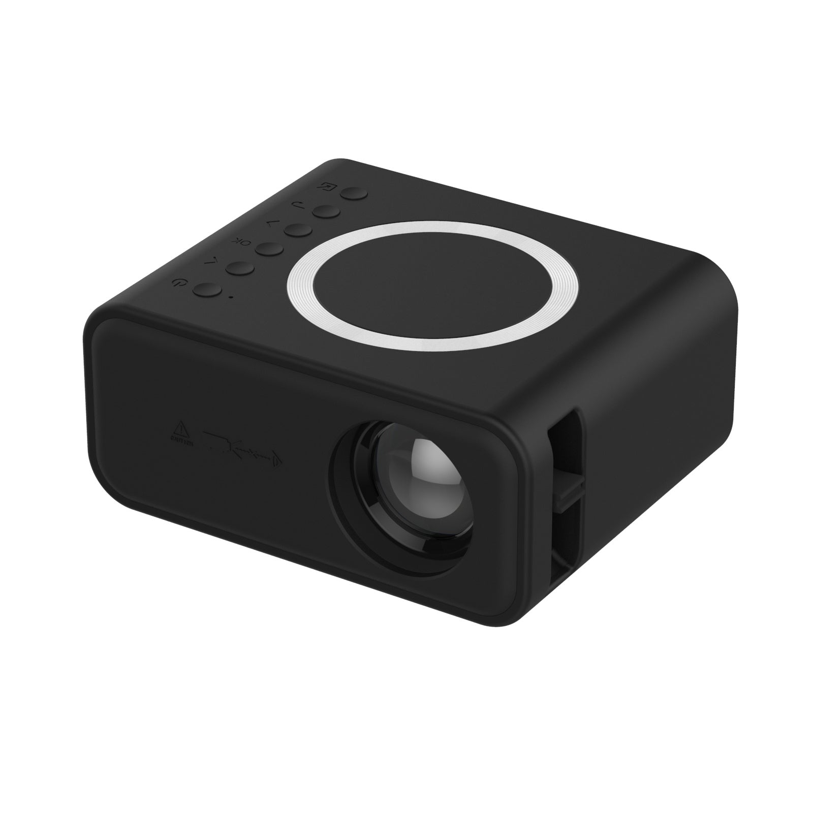 KTX-703571 Compact LED Mini Projector with 1080P Support for Wireless and Wired Streaming on Android and iOS Devices