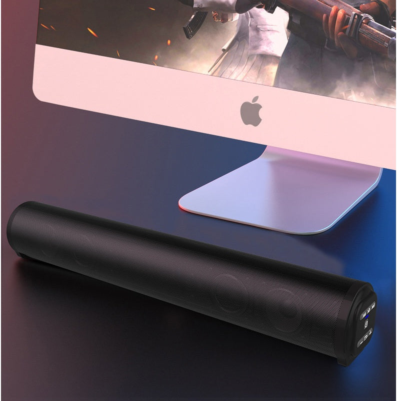 KTX-297491 Cylindrical Portable Bluetooth Speaker with Radio Function and 8 Hours Playtime