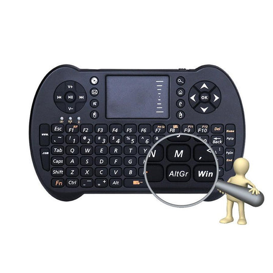 KTX-016275 Wireless QWERTY Keyboard with Integrated Air Mouse Functionality