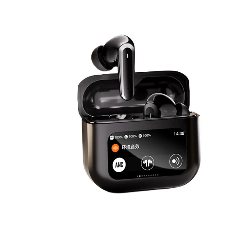 KTX-771731 AI Translation Bluetooth Headphones with ANC Noise Reduction and LCD Screen Battery Indicator
