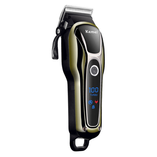 KTX-663635 Rechargeable Hair Clipper with LCD Display and Adjustable Blade Length