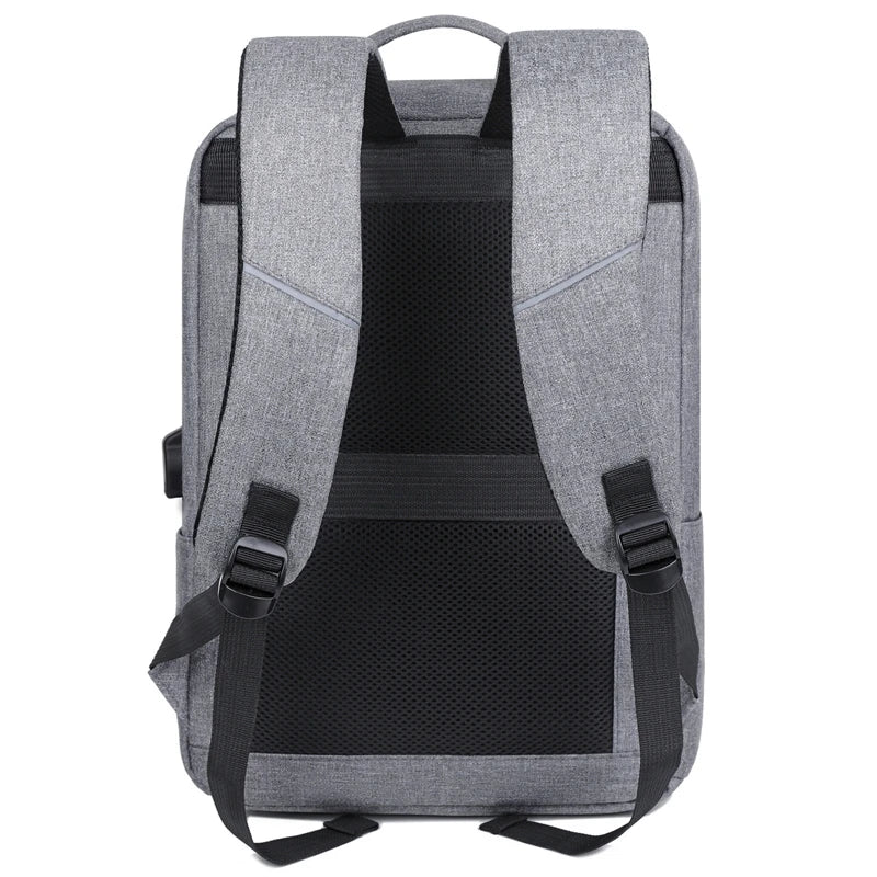 KTX-423699 Waterproof Unisex Business Backpack with USB Port and Character Pattern for Men’s Laptops and Notebooks
