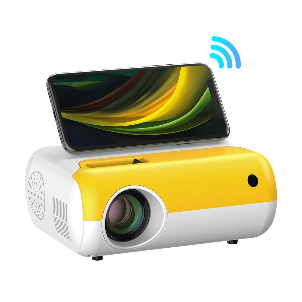 KTX-766803 Children's Multifunctional HD Projector with 1080P Support, Manual Focus, and Wireless Functionality