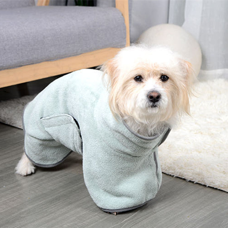 JMT-035786 Quick-Drying Microfiber Dog Bathrobe & Towel for Pets - Absorbent, Cozy, and Machine Washable
