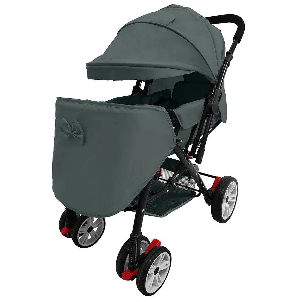 KTX-107347 Reversible Push Umbrella Stroller with Foldable Design and Dinner Plate Attachment