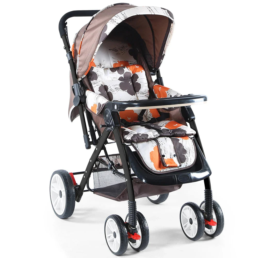 KTX-107347 Reversible Push Umbrella Stroller with Foldable Design and Dinner Plate Attachment