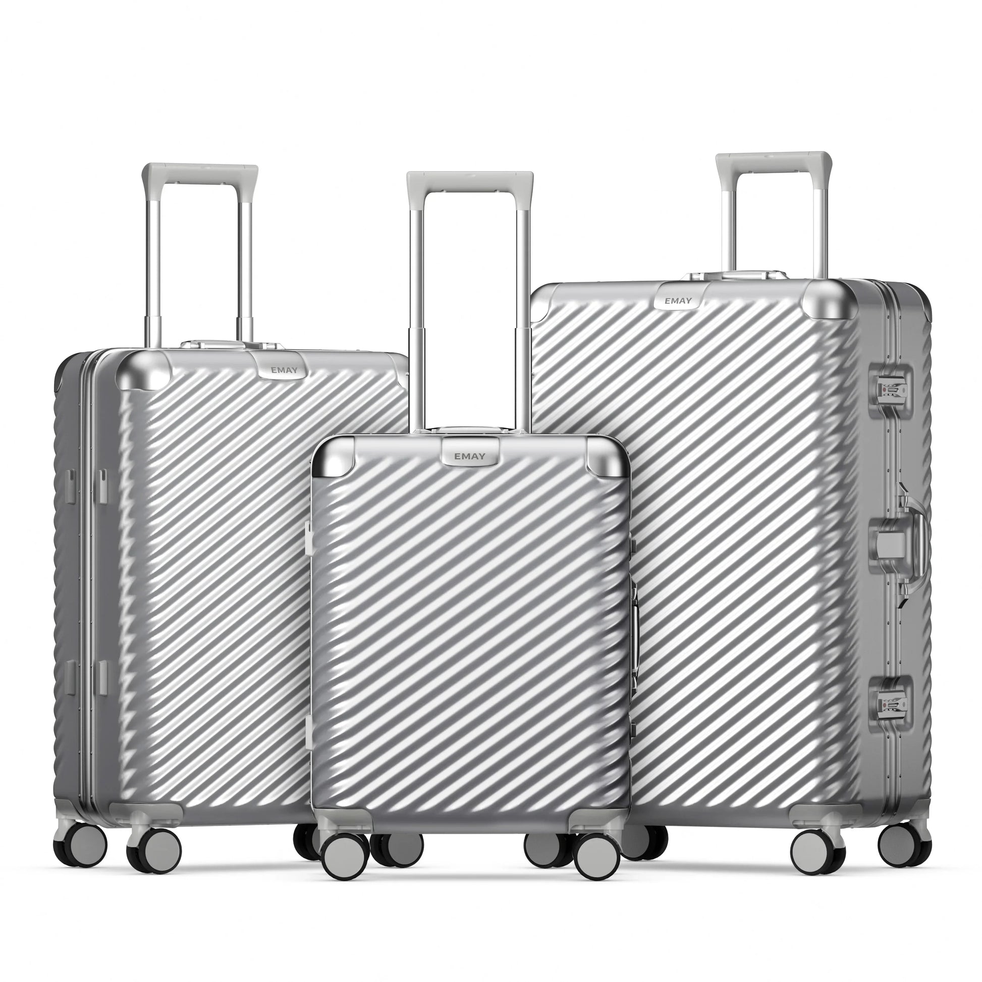 KTX-126803 20-Inch Aluminium Travel Trolley Case with Durable PC Exterior