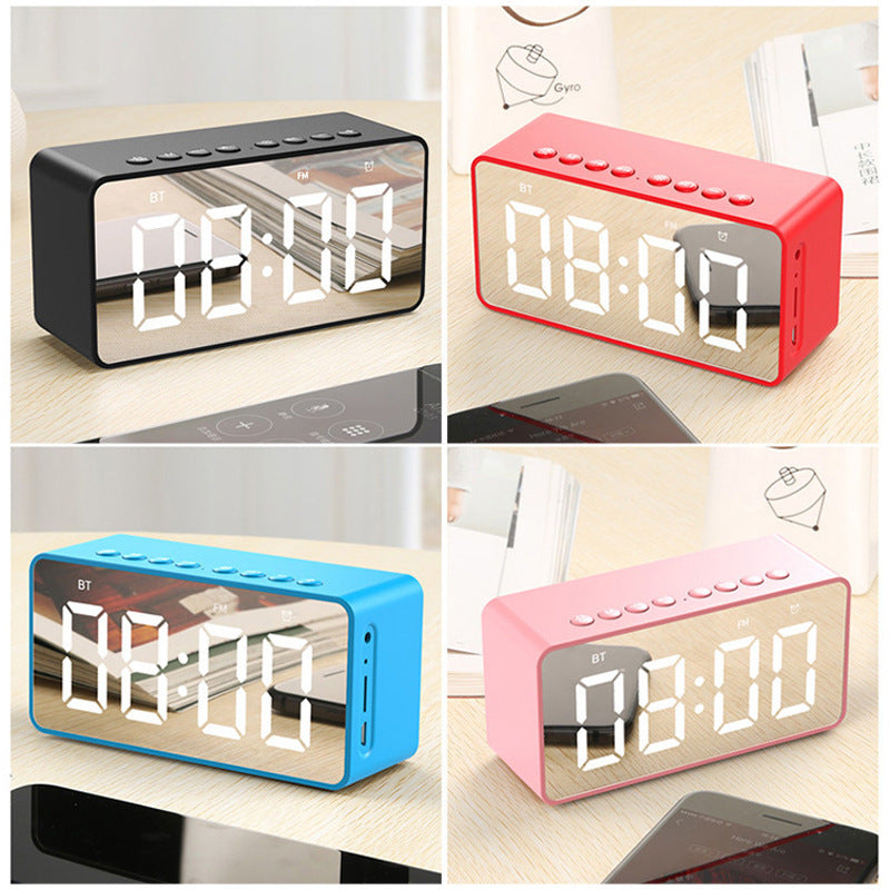 KTX-216147 Bluetooth Alarm Clock Speaker with MicroSD Support and Built-in Battery