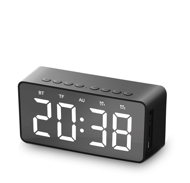 KTX-216147 Bluetooth Alarm Clock Speaker with MicroSD Support and Built-in Battery