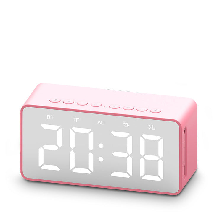 KTX-216147 Bluetooth Alarm Clock Speaker with MicroSD Support and Built-in Battery