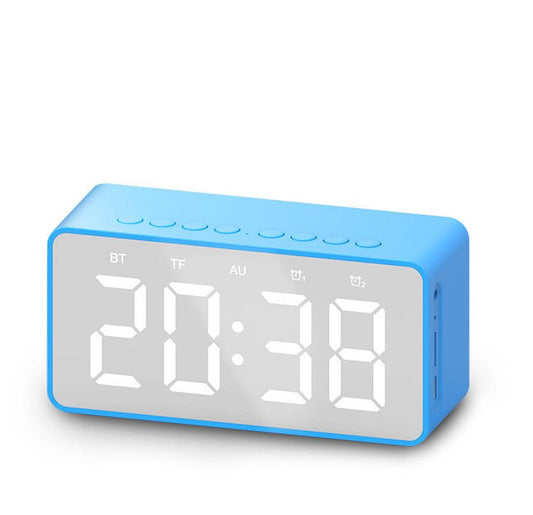 KTX-216147 Bluetooth Alarm Clock Speaker with MicroSD Support and Built-in Battery