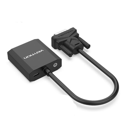 KTX-787219 HDMI to AV Adapter Cable for Computer, TV, Projector with Audio Support, 25cm Pure Copper Design