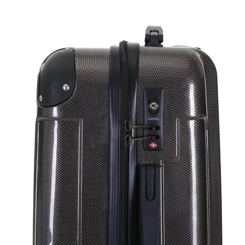 KTX-551635 28-Inch, 24-Inch, and 20-Inch ABS Hard Shell Luggage Set - Durable and Lightweight Travel Suitcases