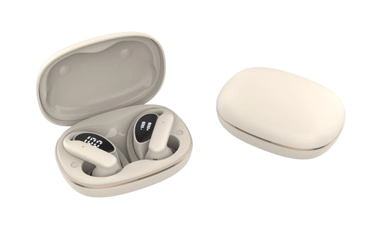 KTX-543507 True Wireless Stereo Earbuds with Active Noise Cancellation, HiFi Deep Bass, Waterproof Design, and LED Digital Display