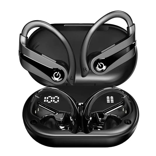 KTX-543507 True Wireless Stereo Earbuds with Active Noise Cancellation, HiFi Deep Bass, Waterproof Design, and LED Digital Display
