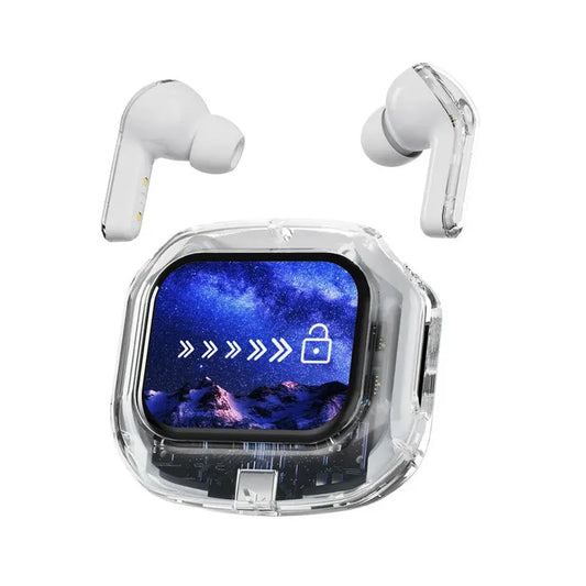 KTX-345747 AirMAX A9Pro In-Ear Bluetooth Headset with Transparent LCD Screen and Long Battery Life