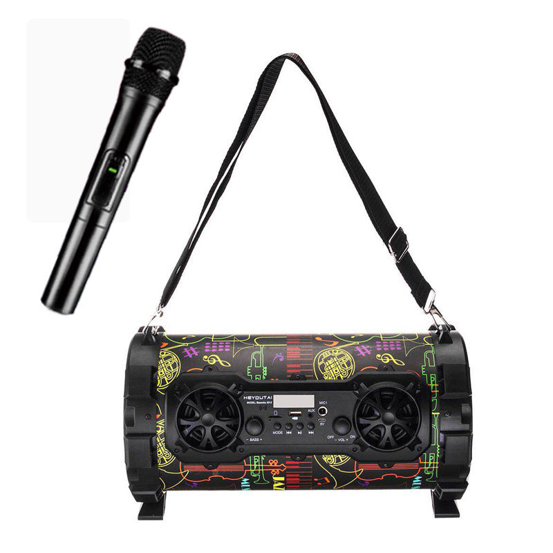 KTX-280531 Outdoor High-Power Bluetooth Speaker with Wired and Wireless Microphone, USB Connection, Built-in Lithium Battery, 25W Output, 15m Range, MP3 Support, 3-Hour Playtime