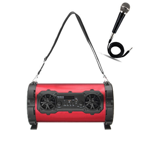 KTX-280531 Outdoor High-Power Bluetooth Speaker with Wired and Wireless Microphone, USB Connection, Built-in Lithium Battery, 25W Output, 15m Range, MP3 Support, 3-Hour Playtime