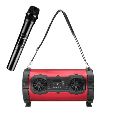 KTX-280531 Outdoor High-Power Bluetooth Speaker with Wired and Wireless Microphone, USB Connection, Built-in Lithium Battery, 25W Output, 15m Range, MP3 Support, 3-Hour Playtime