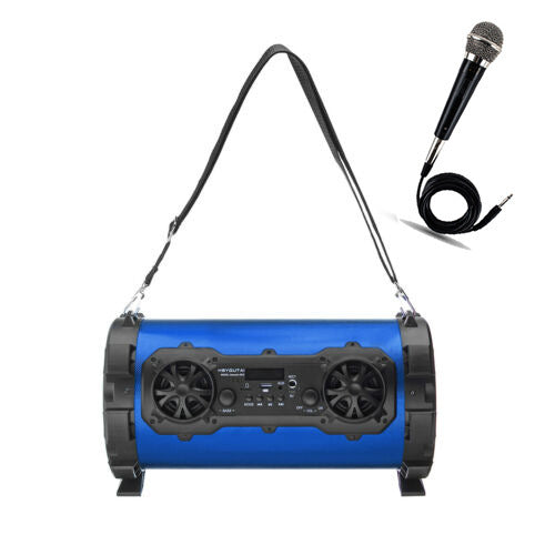 KTX-280531 Outdoor High-Power Bluetooth Speaker with Wired and Wireless Microphone, USB Connection, Built-in Lithium Battery, 25W Output, 15m Range, MP3 Support, 3-Hour Playtime