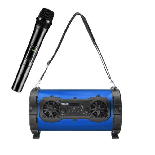 KTX-280531 Outdoor High-Power Bluetooth Speaker with Wired and Wireless Microphone, USB Connection, Built-in Lithium Battery, 25W Output, 15m Range, MP3 Support, 3-Hour Playtime