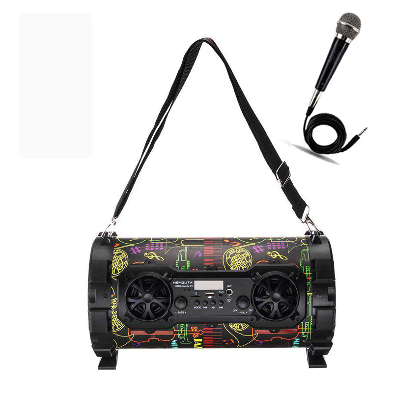 KTX-280531 Outdoor High-Power Bluetooth Speaker with Wired and Wireless Microphone, USB Connection, Built-in Lithium Battery, 25W Output, 15m Range, MP3 Support, 3-Hour Playtime