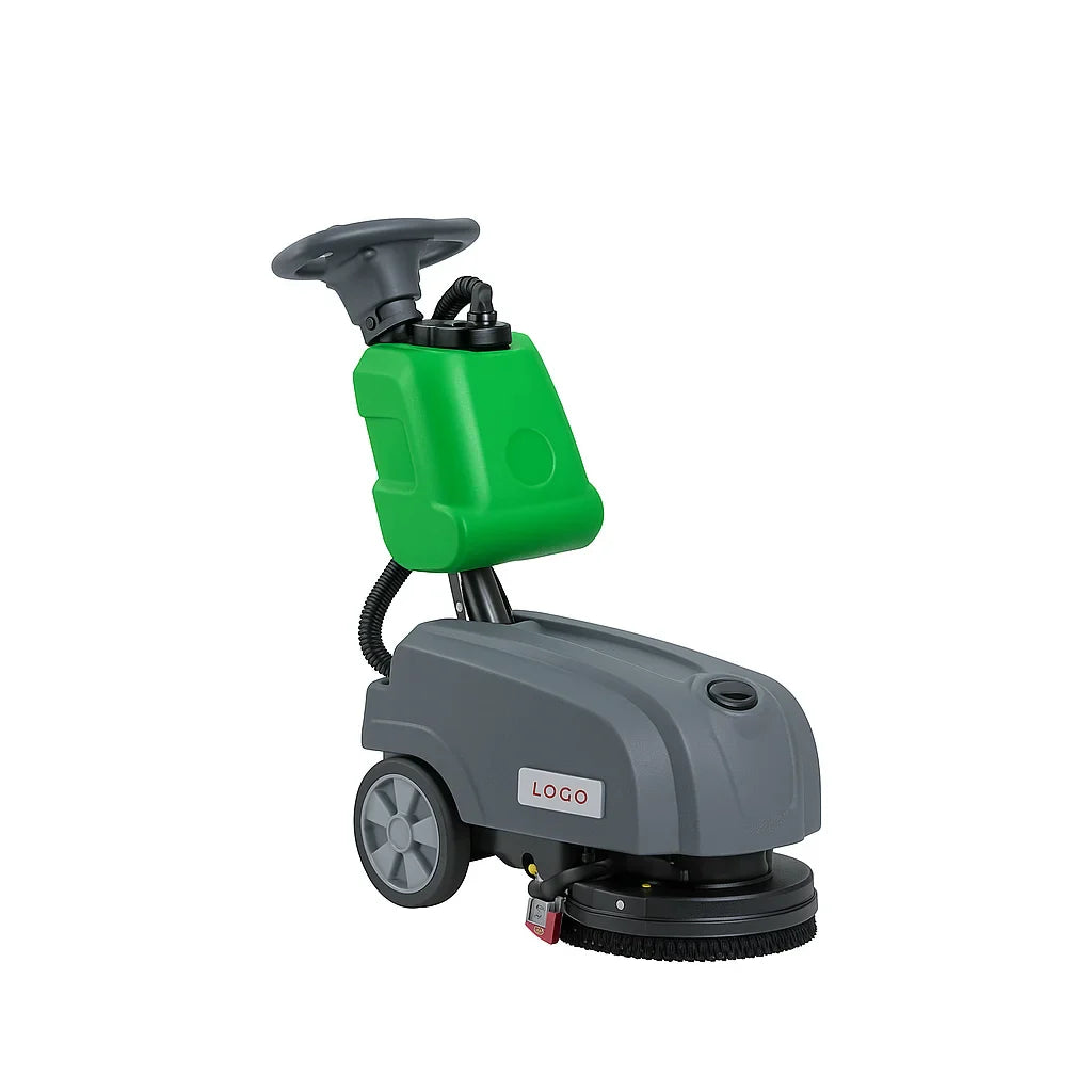 KTX-993619 24V Battery-Powered Walk-Behind Rubber Floor Scrubber Portable Electric Cleaning Machine