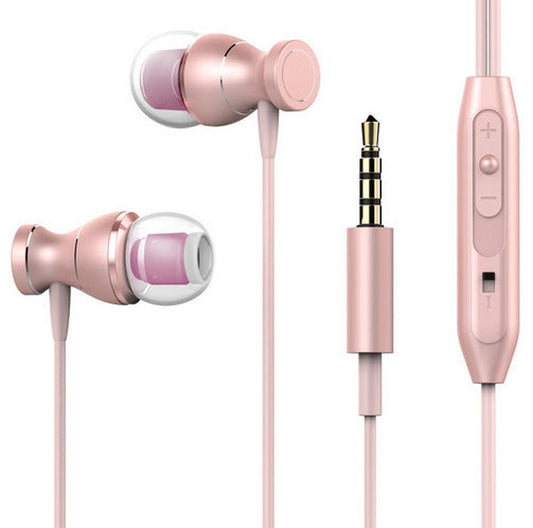 KTX-968659 Universal In-Ear Headphones with Noise Cancellation, Dynamic Sound, TPE Cable, 3.5mm Plug, Multiple Color Options