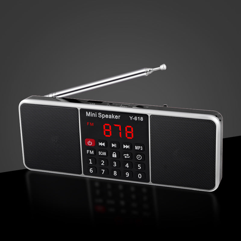 KTX-807123 Compact Dual Bluetooth Speaker with MP3 Playback and Card Reader Functionality