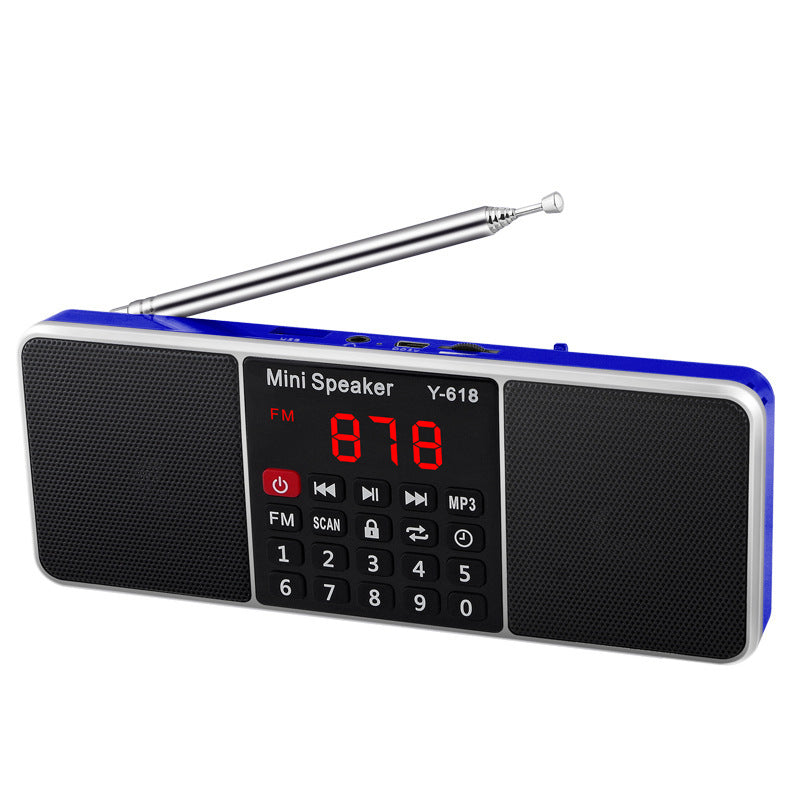 KTX-807123 Compact Dual Bluetooth Speaker with MP3 Playback and Card Reader Functionality