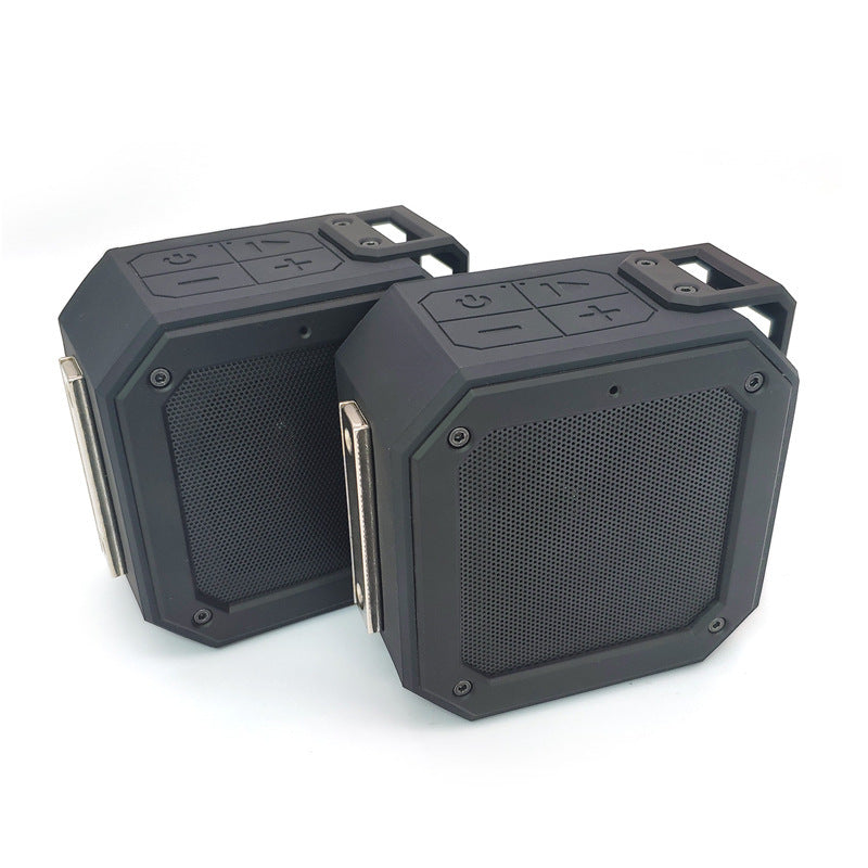 KTX-169875 Portable Bluetooth TWS Card Speaker with Radio Function and 15W Output, Dustproof, 12-Hour Playtime, USB Charging, TF Card Support, Black
