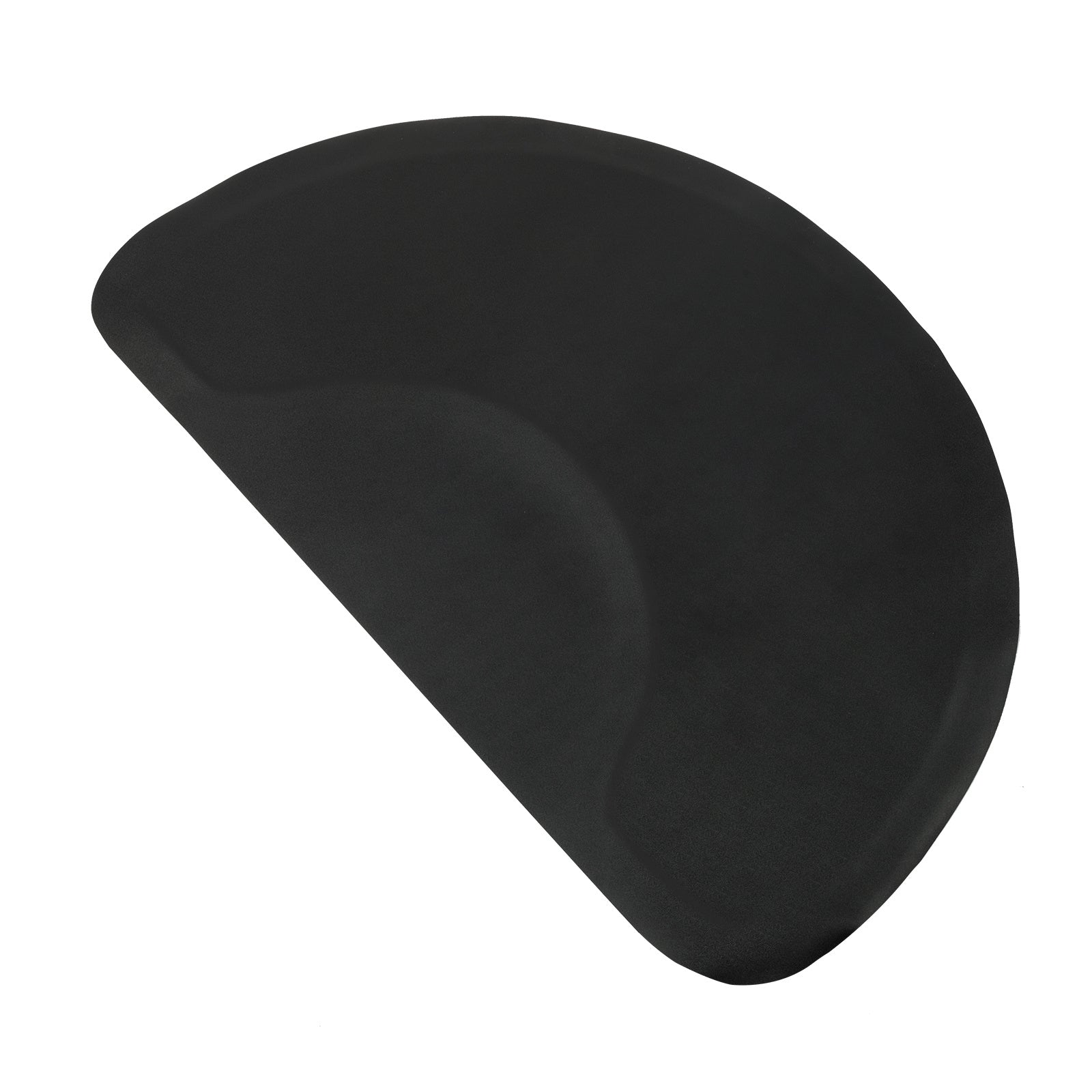 KTX-810515 Anti-Fatigue Black Salon Mat with Round Cutout, 3ft x 4.5ft, PVC & High-Density Foam